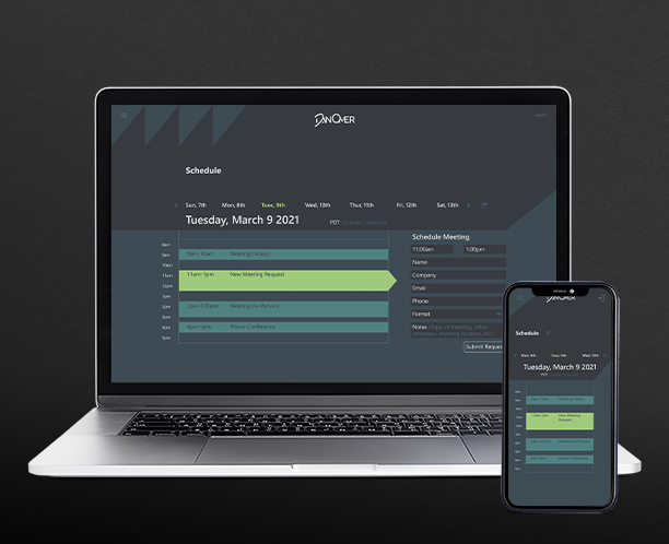 Detail of Schedule Page and Responsive Design