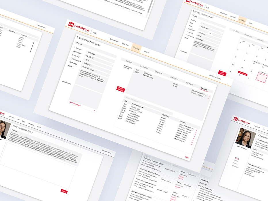 Detail of Hirschi pages