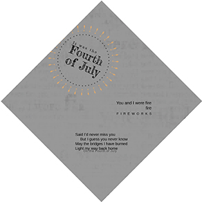 Lyric book individual pages