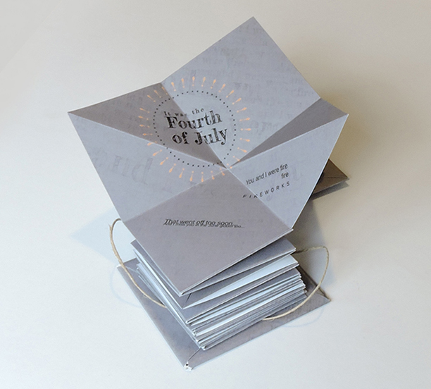 Partially opened book